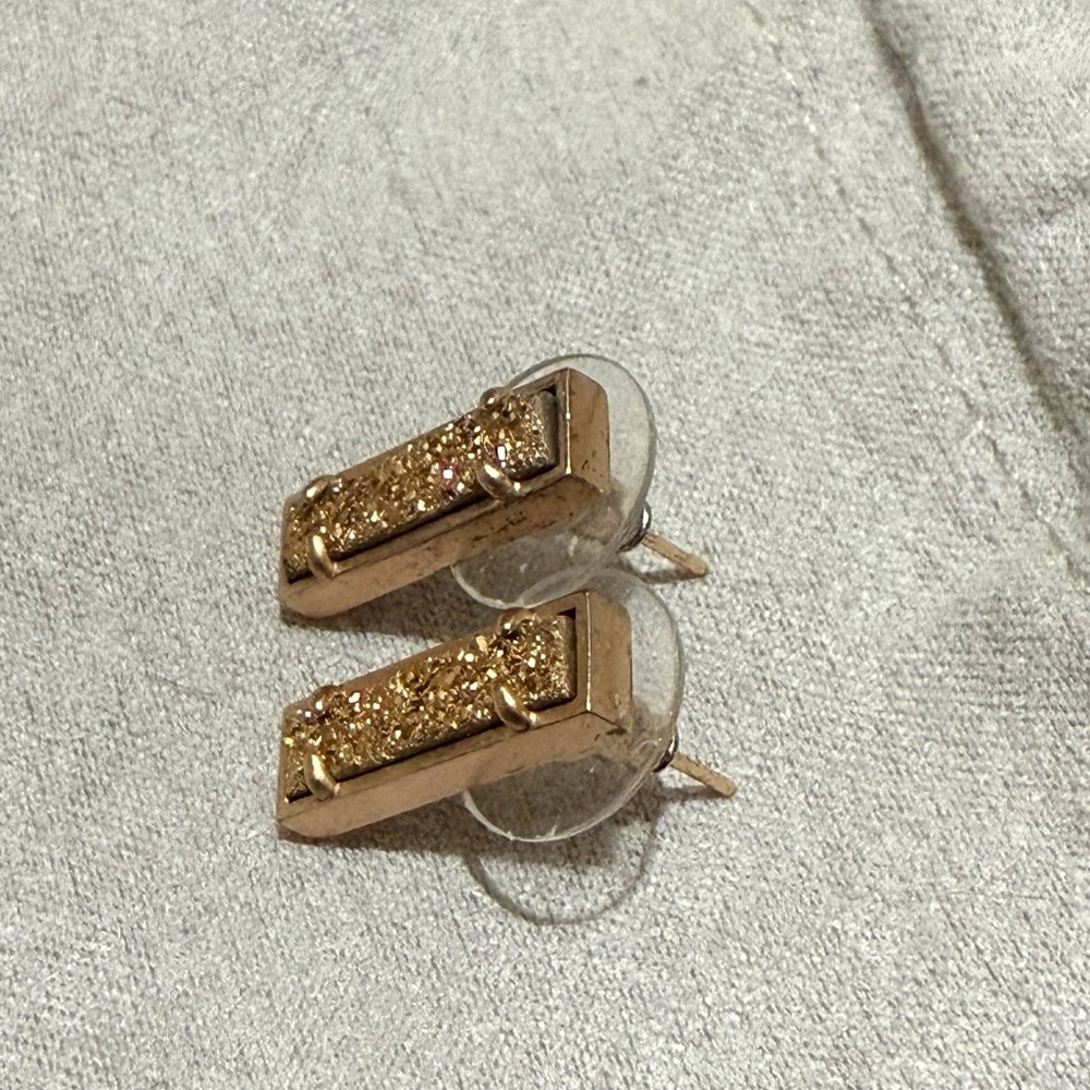 Kendra Scott rose gold drusy studs - Lady earrings